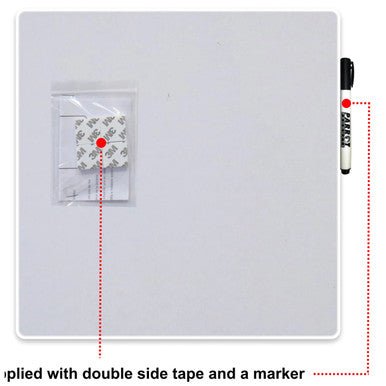 Magnetic Whiteboard Tile (355 × 355mm – White)