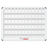 Magnetic Year Planner (1200 x 900 mm) BD5140, Large Magnetic Wall Calendar with Monthly and Weekly Sections for Organising the Whole Year.