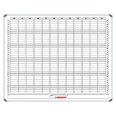 Magnetic Year Planner (1500 x 1200 mm), Large Wall-Mounted Planner with Months and Weeks Layout for Scheduling and Organisation.