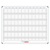 Magnetic Year Planner (1500 x 1200 mm), Large Wall-Mounted Planner with Months and Weeks Layout for Scheduling and Organisation.