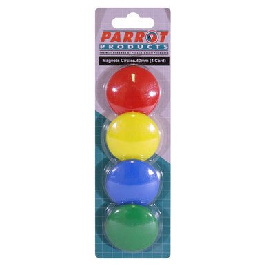 Magnets Circle (4 Per Card – Assorted – Size: 40mm)
