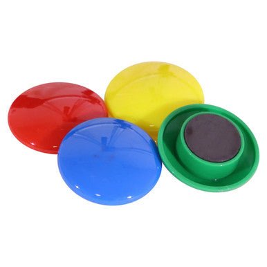 Magnets Circle (4 Per Card – Assorted – Size: 40mm)