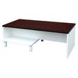 Mahogany and White Combo Coffee Table