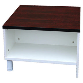 Mahogany and White Combo Coffee Table Small