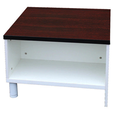Mahogany and White Combo Coffee Table Small