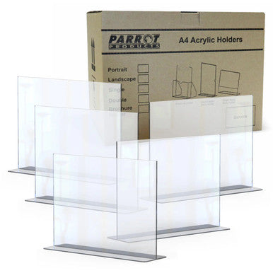 Menu Holder Acrylic Double Sided - A4 Landscape - Box 5