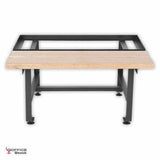 Meranti Steel Locker Bench That Accommodates Four Lockers