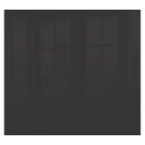 Decorative Glass Wall Tile (598 x 650 x 6mm) Metallic Black