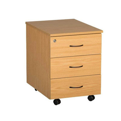 Mobile Pedestal with Three Drawers