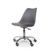 Modern Office / Typist Roller Chair with 5-star Nylon Base – Grey