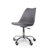 Modern Office / Typist Roller Chair with 5-star Nylon Base – Grey