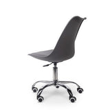 Modern Office / Typist Roller Chair with 5-star Nylon Base – Grey