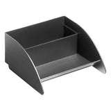 Modern Steel Business Card Holder - Black