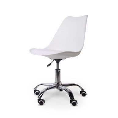 Modern White Typist Office Chair