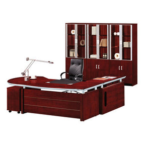 Monarch Signature Office Desk - Mahogany Veneer