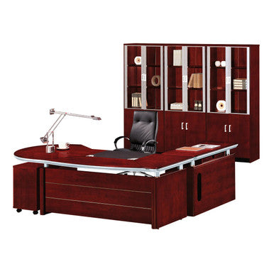 Monarch Signature Office Desk - Mahogany Veneer