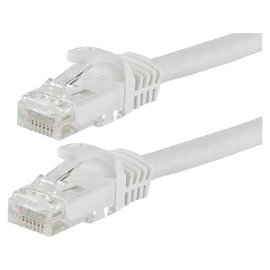 Network Cable (Cat 6 - 5 Metres) CL3005, White Ethernet Cables with RJ45 Connectors for High-Speed Network Connectivity.