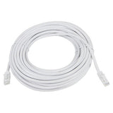 Network Cable (Cat 6 - 5 Metres) CL3005, White Ethernet Cable Coiled with RJ45 Connectors at Both Ends for High-Speed Internet Connection.