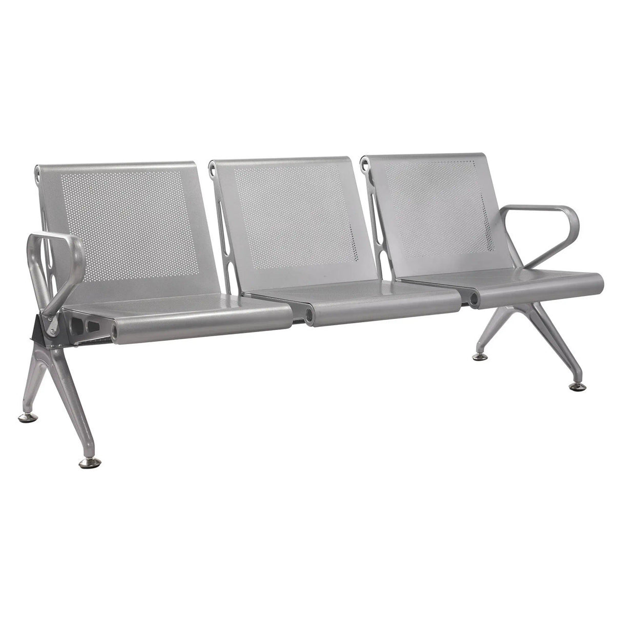 New Chrome Deluxe Three - Seater Airport Bench