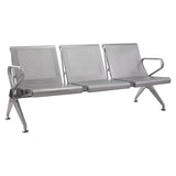 New Chrome Deluxe Three - Seater Airport Bench