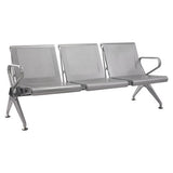 New Chrome Deluxe Three-seater Airport Bench