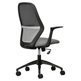 Nika Typist Office Chair, Ergonomic Office Chair with a High Backrest, Mesh Design, Padded Seat, Adjustable Height, and Swivel Base with Wheels.