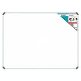 Non-Magnetic Whiteboard (900 x 900 mm) BD1228, Large Rectangular Whiteboard with Aluminium Frame and Corner Protectors for Office, School, or Commercial Use.