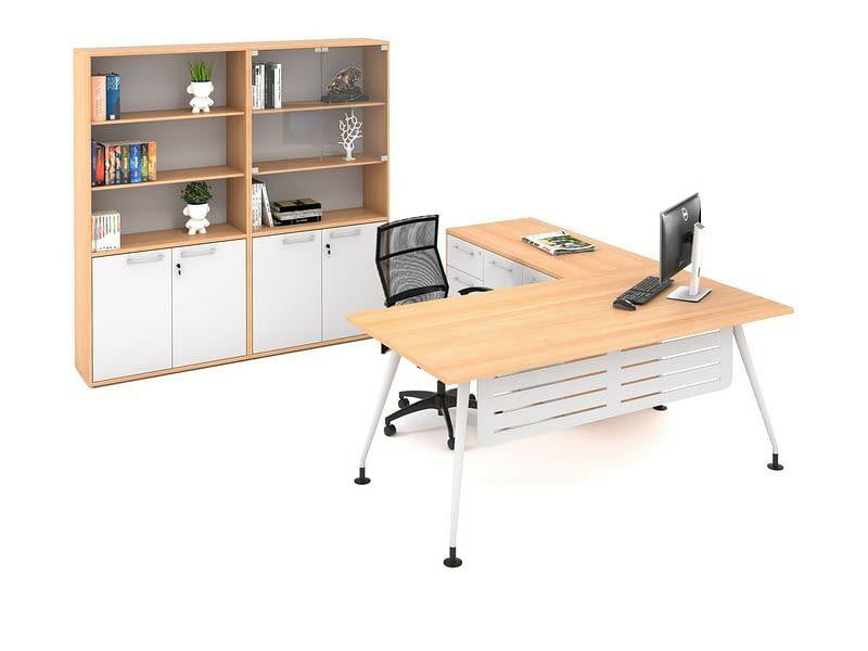 Nordic Executive Desk in Veneer Wood