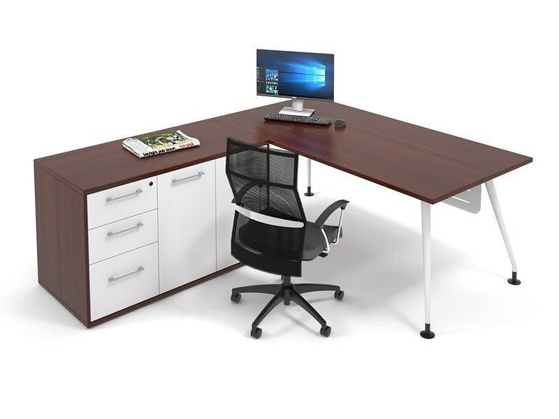 Nordic Executive Desk in Veneer Wood