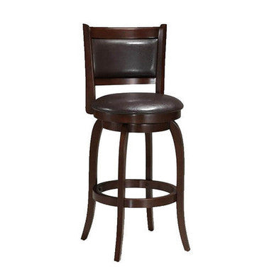 Of Swivel Bar Stool Cappuccino Brown Bar Stool - Additional View 2