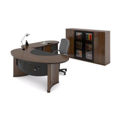 Orbit Executive Desk in Veneer Wood