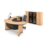 Orbit Executive Desk in Veneer Wood