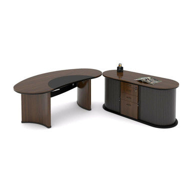 Orbit Executive Desk in Veneer Wood
