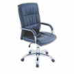 Dim Gray Panel High-back Chair