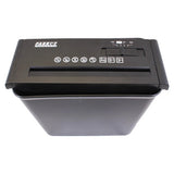 Paper Shredder (5 Sheet - 6.8 mm - Strip Cut - Low Security) S100, Black Desktop Paper Shredder with Controls on Top and a Visible Shred Slot.
