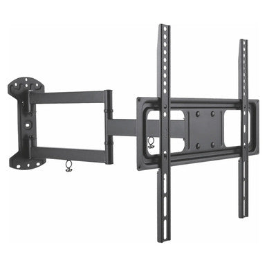 Parrot Economy Full Motion TV Wall Mount Bracket AL0131, Black Adjustable Wall Mount Bracket for Flat Screen TVs with Tilting and Swiveling Features.