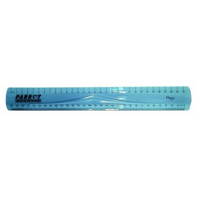 Parrot Flexible Ruler 30cm Blue