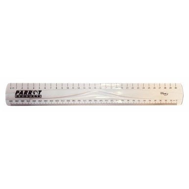 Parrot Flexible Ruler 30cm Clear