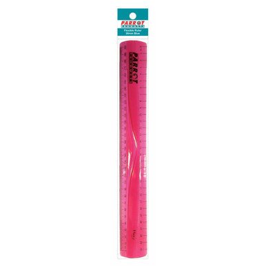 Parrot Flexible Ruler 30cm Pink