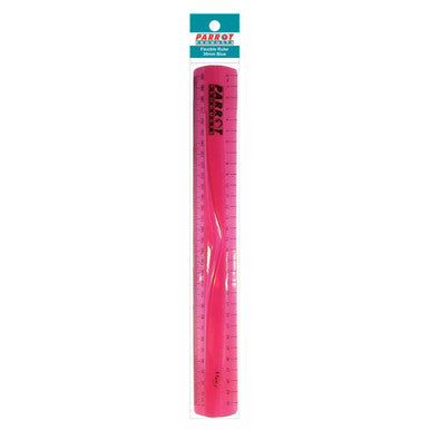 Parrot Flexible Ruler 30cm Pink