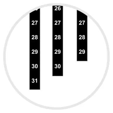Part - Year Planner Date Strips (900mm)