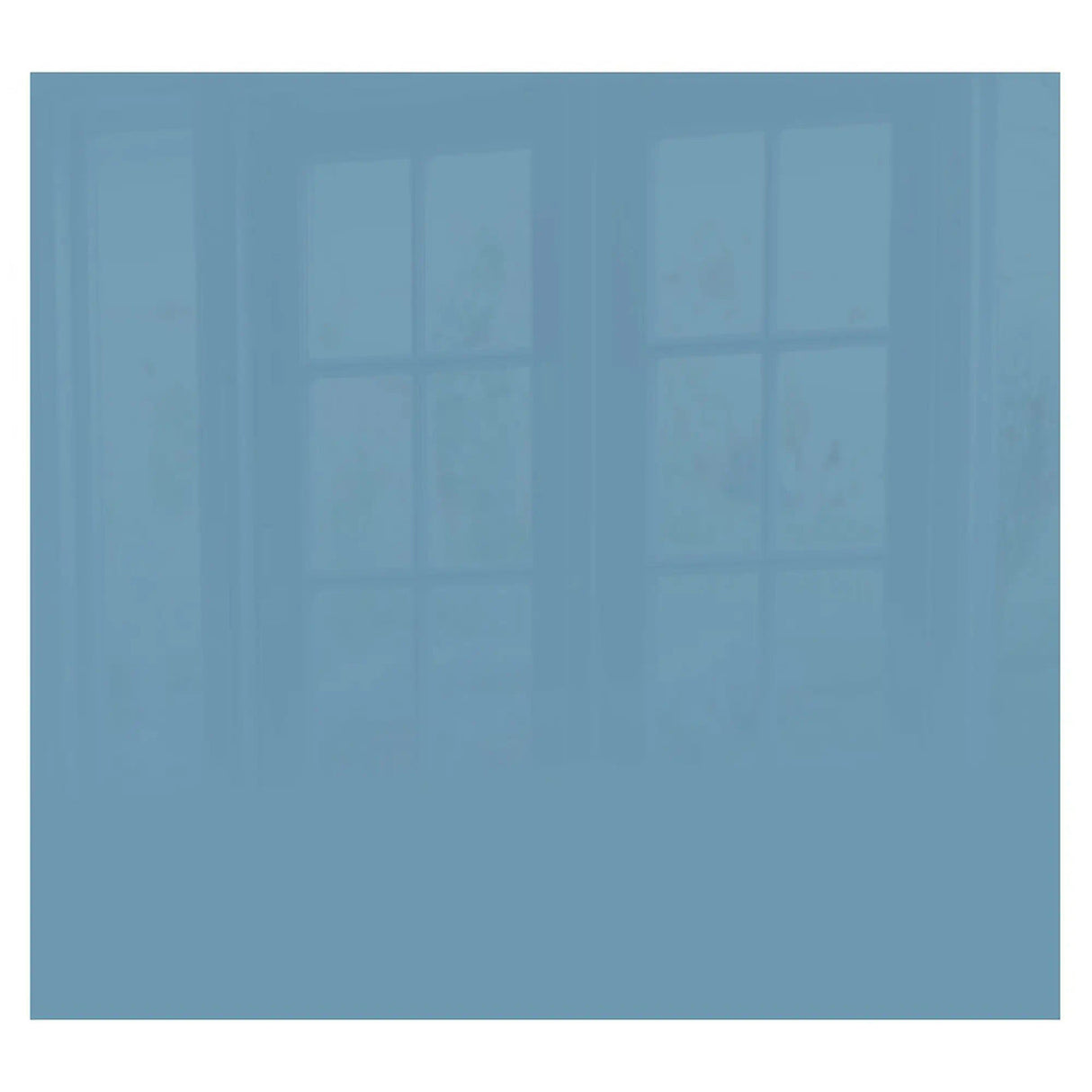 Decorative Glass Wall Tile (598 X 650 X 6mm) Pastel Blue
