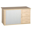 Pedenza Roller Door, 4 Drawer in Maple Melawood