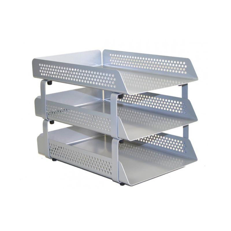 Perforated Steel Letter Tray 3 Tier