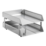 Perforated Steel Two - Tier Letter Tray - Additional View 3
