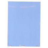 Perspex Pocket, Clear/White Backing A2 BG6002, Flat Transparent Plastic Folder with White Backing and Four Reinforced Corners.