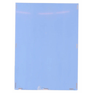 Perspex Pocket, Clear/White Backing A2 BG6002, Flat Transparent Plastic Folder with White Backing and Four Reinforced Corners.