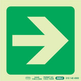 Photoluminescent 190MM Safety Sign – E21-Arrow Right