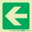Photoluminescent 190MM Safety Sign – E22-Arrow Left