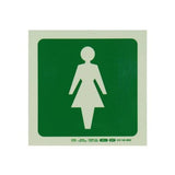 Photoluminescent 190MM Safety Sign – E27-Female Symbol